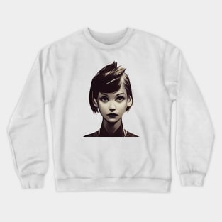 A woman portrait Crewneck Sweatshirt